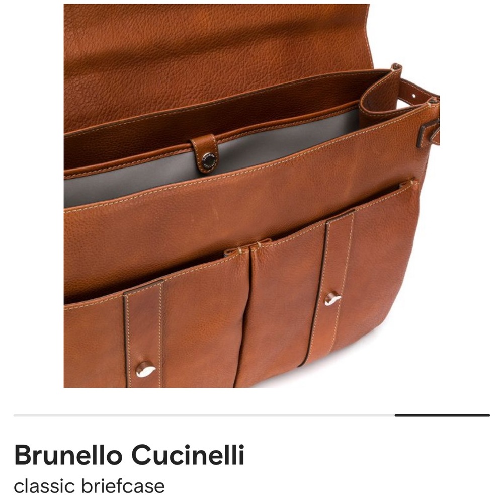 BNWT Brunelleschi Cucinelli Classic Briefcase - Picture 2 of 7